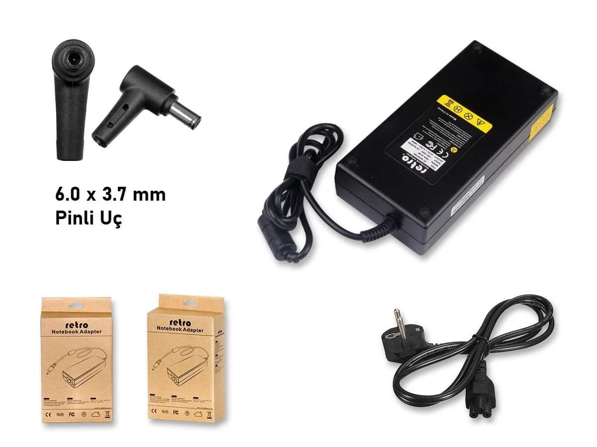 Asus 6.0 mm Pinli Uç 20V 9A 180W TUF Gaming Adaptör RETRO
